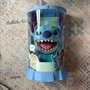 New in box Disney RealFX Stitch Puppet - Blue and Purple